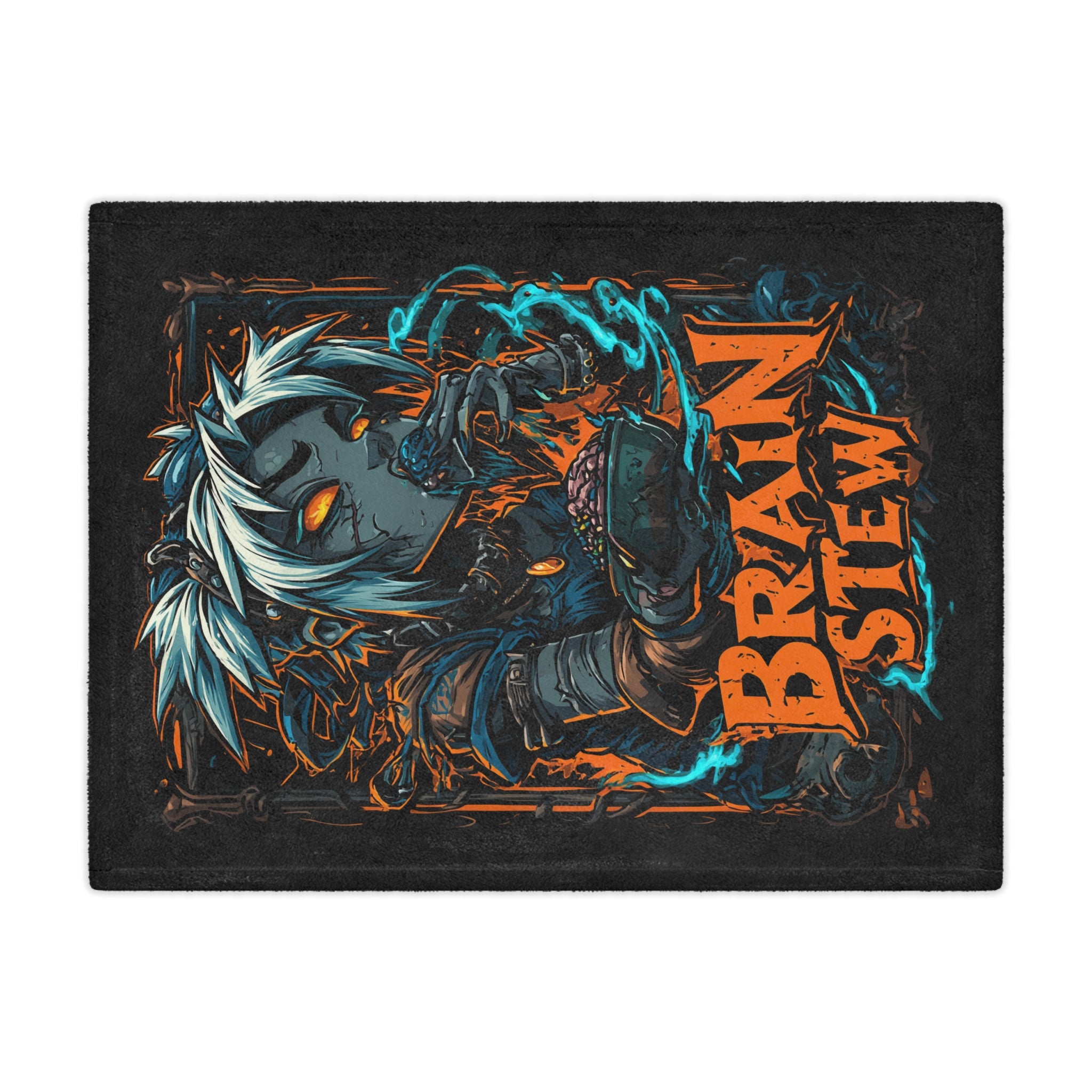 Brain Stew Minky Blanket - Cozy Gaming Throw for Nerds and Gamers